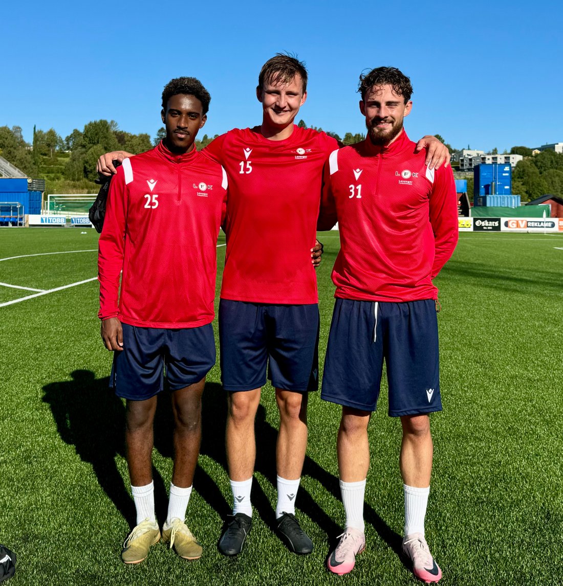 f.v: Awed Alemseged, Sondre Fosnæss Hanssen og Nikolai Hristov